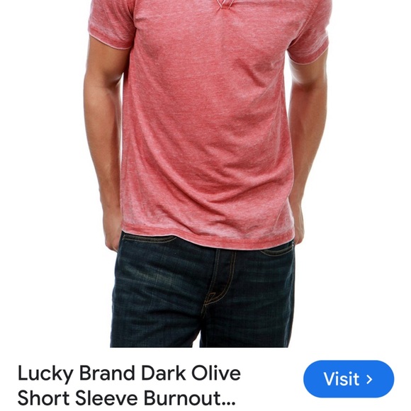 Lucky Brand 2 button Tee - Picture 4 of 5